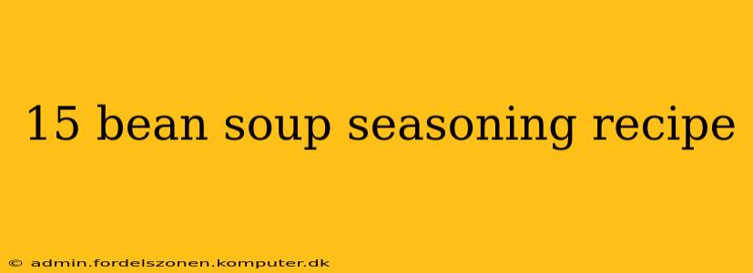 15 bean soup seasoning recipe