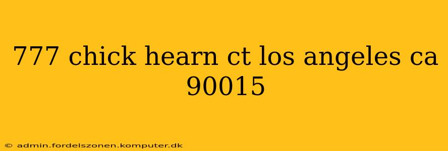 777 chick hearn ct los angeles ca 90015