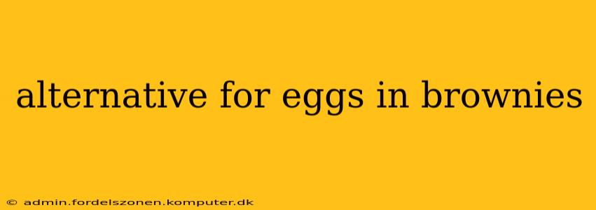 alternative for eggs in brownies