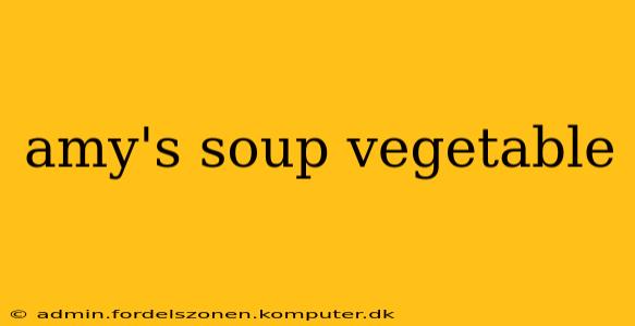 amy's soup vegetable