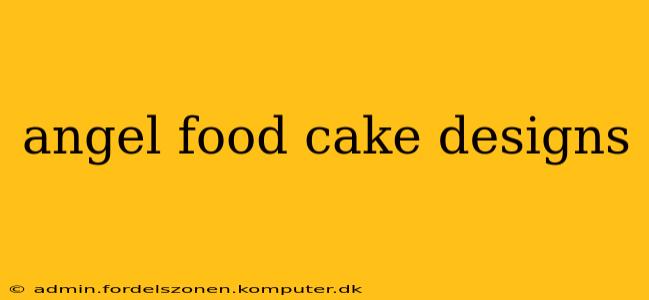 angel food cake designs