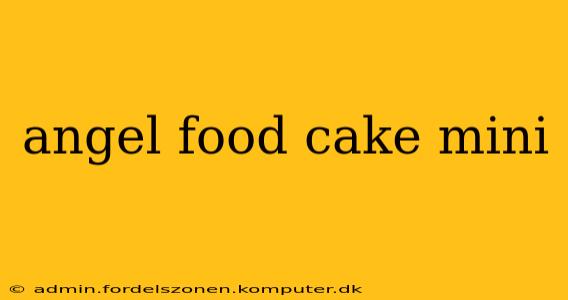 angel food cake mini