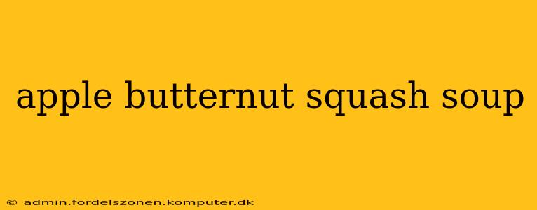 apple butternut squash soup
