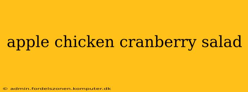 apple chicken cranberry salad