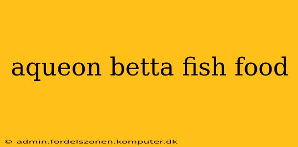 aqueon betta fish food