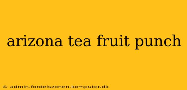 arizona tea fruit punch