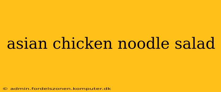 asian chicken noodle salad