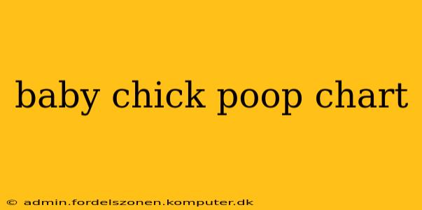 baby chick poop chart