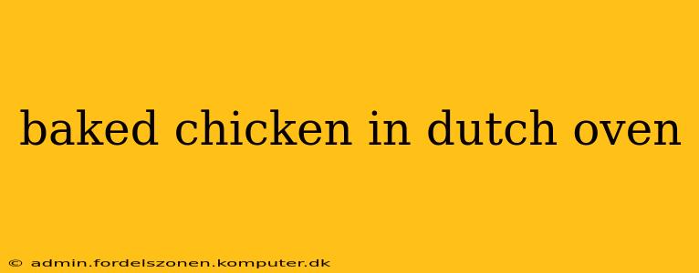 baked chicken in dutch oven