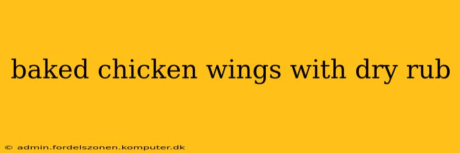 baked chicken wings with dry rub