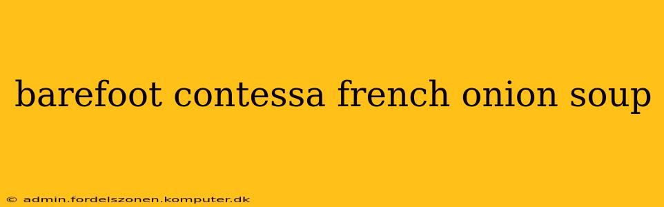barefoot contessa french onion soup
