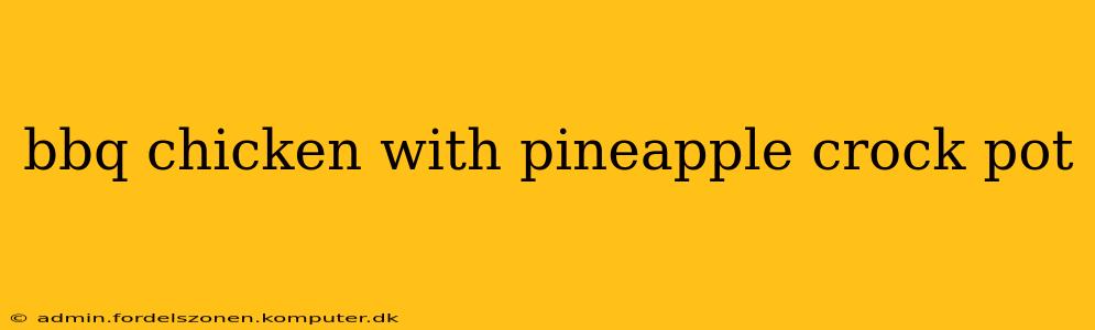 bbq chicken with pineapple crock pot