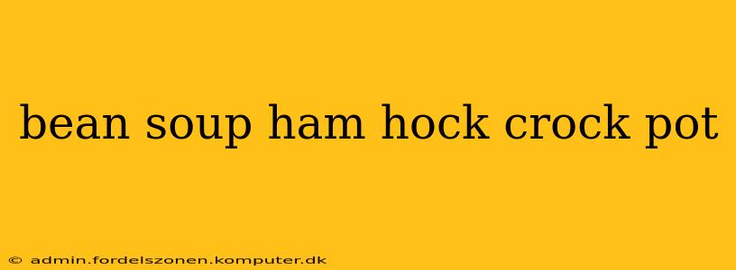 bean soup ham hock crock pot