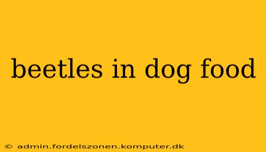 beetles in dog food