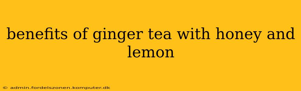 benefits of ginger tea with honey and lemon