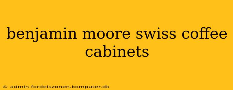 benjamin moore swiss coffee cabinets