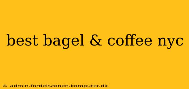 best bagel & coffee nyc