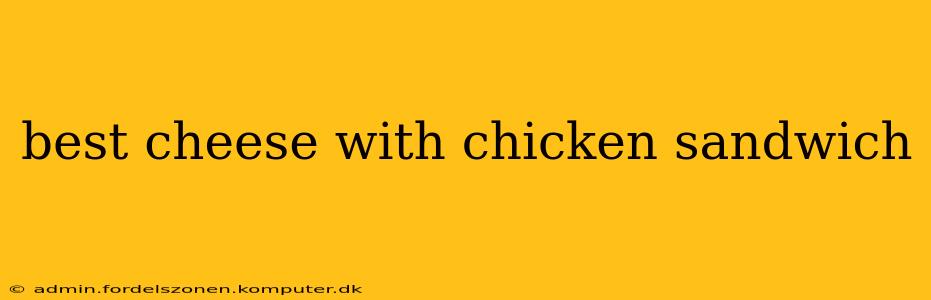best cheese with chicken sandwich