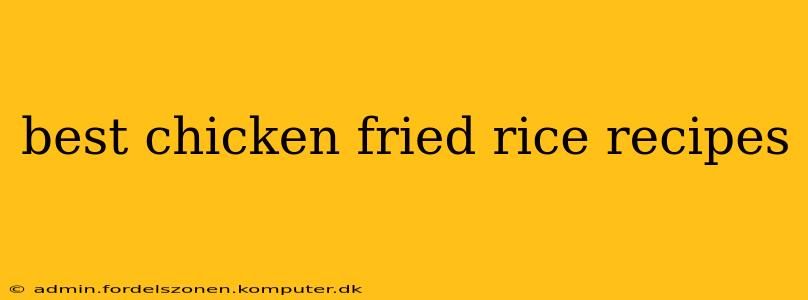 best chicken fried rice recipes