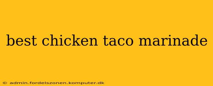 best chicken taco marinade