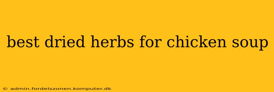 best dried herbs for chicken soup