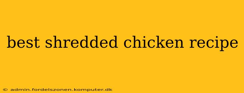 best shredded chicken recipe