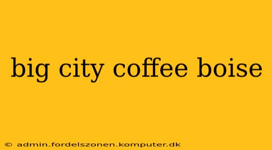 big city coffee boise