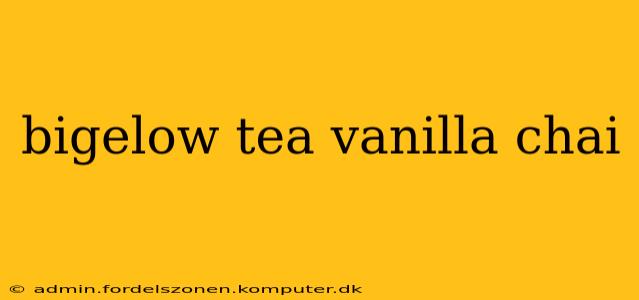 bigelow tea vanilla chai