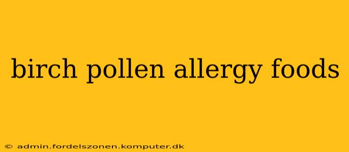 birch pollen allergy foods