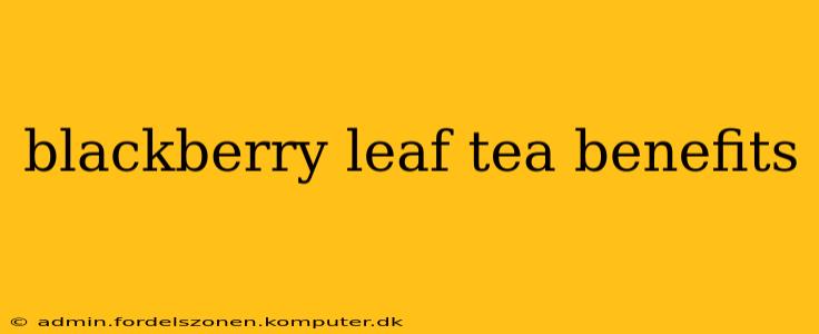 blackberry leaf tea benefits