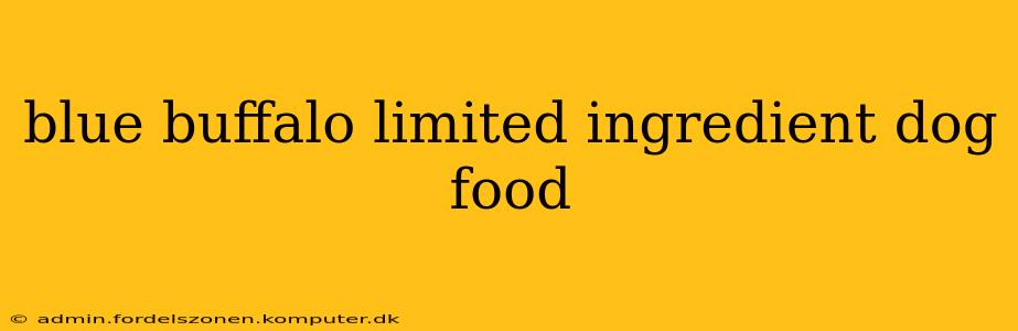 blue buffalo limited ingredient dog food