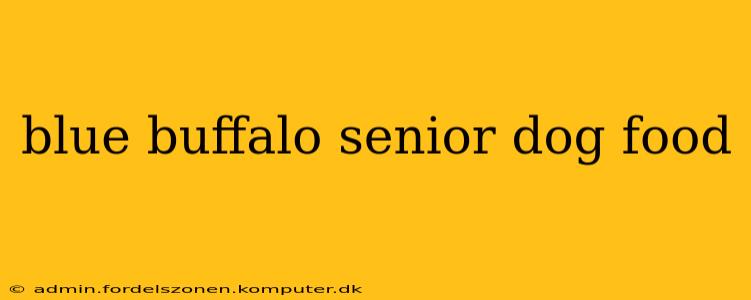 blue buffalo senior dog food
