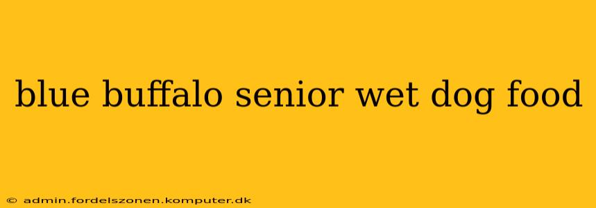 blue buffalo senior wet dog food