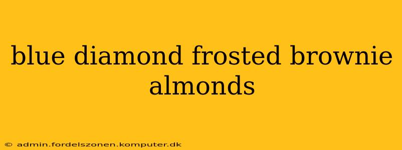 blue diamond frosted brownie almonds