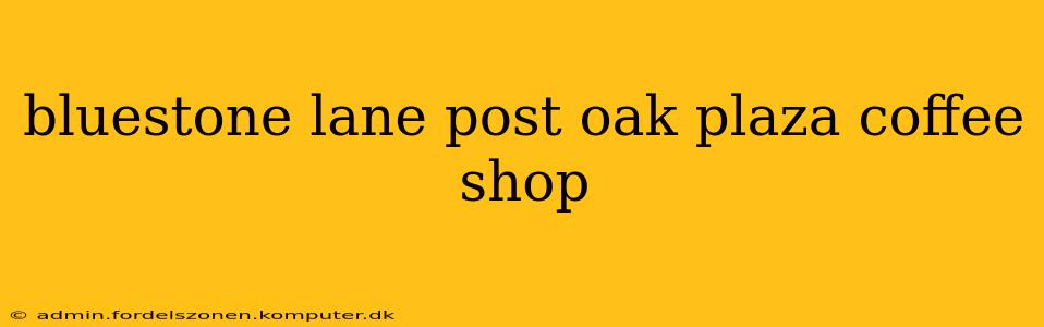 bluestone lane post oak plaza coffee shop