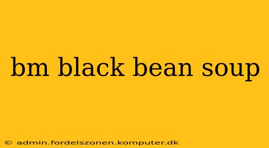 bm black bean soup