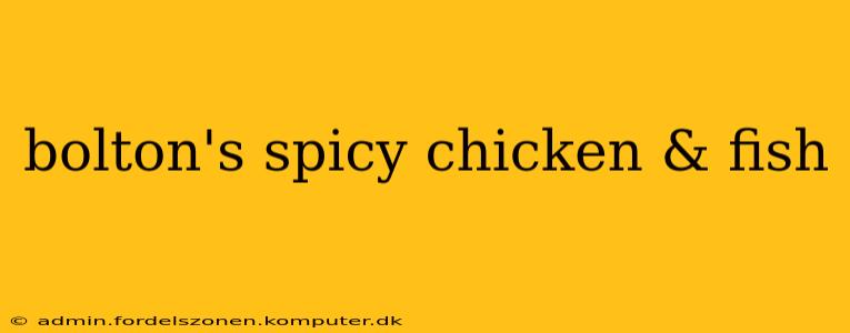bolton's spicy chicken & fish