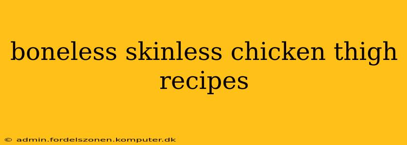boneless skinless chicken thigh recipes