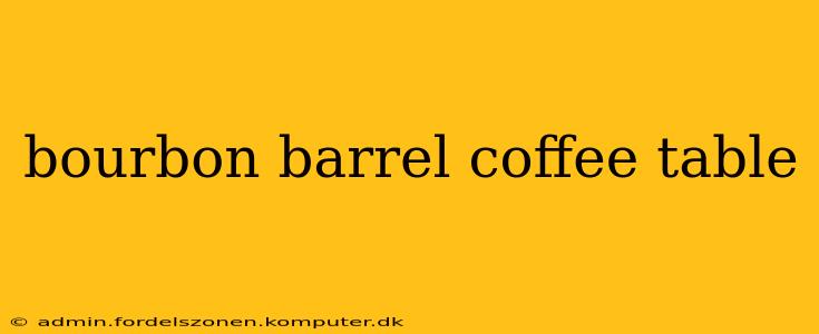 bourbon barrel coffee table