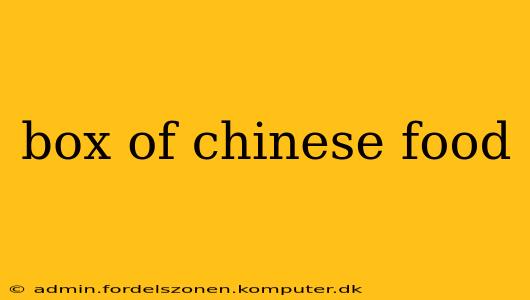 box of chinese food