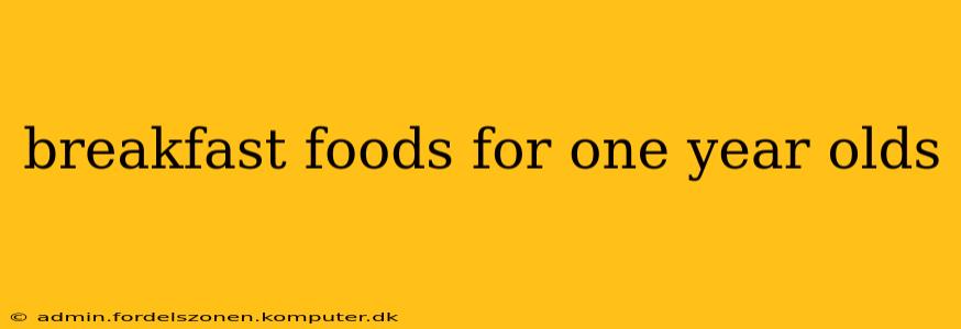breakfast foods for one year olds