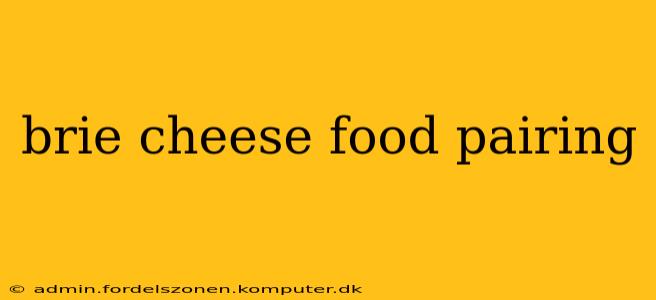 brie cheese food pairing