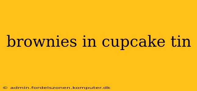 brownies in cupcake tin