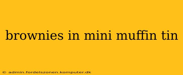 brownies in mini muffin tin