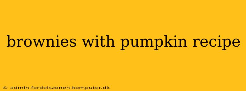 brownies with pumpkin recipe