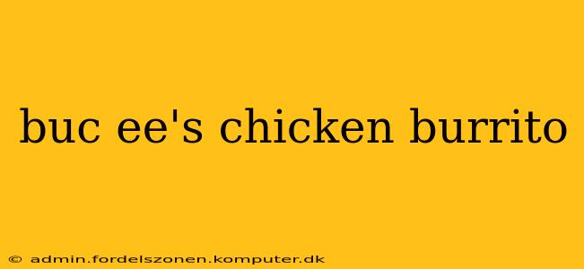 buc ee's chicken burrito