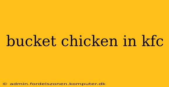 bucket chicken in kfc