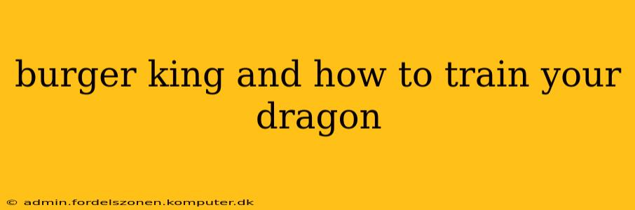 burger king and how to train your dragon