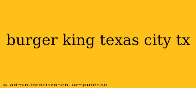 burger king texas city tx