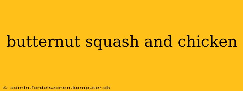 butternut squash and chicken